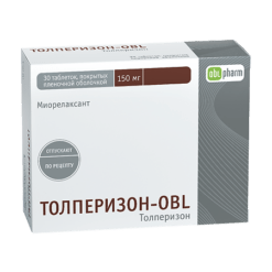 Tolperizone-OBL, 150 mg 30 pcs