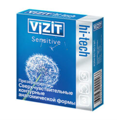 Презервативы VIZIT HI-TECH sensitive контурные, 3 шт