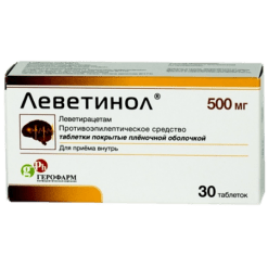 Леветинол, 500 мг 30 шт
