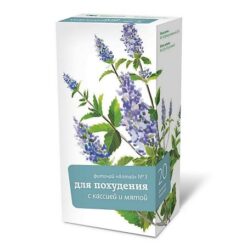 Herbal tea Altai #3 for weight loss, cassia and mint, filter packs, 20 pcs.