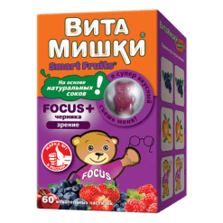 VitaMishki Focus Plus, lozenges, 60 pcs.