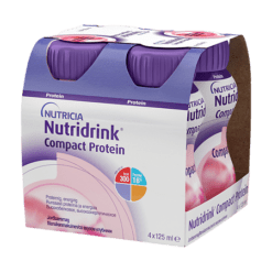 Nutridrink Compact Protein Strawberry, 125 ml 4 pcs.