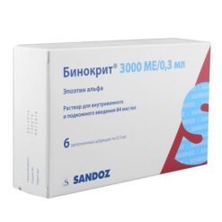 Binocrit, 3000 me/0.3 ml 3 ml syringes 6 pcs