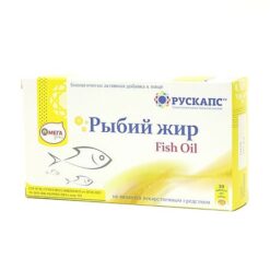 Fish oil capsules 500 mg, 30 pcs.
