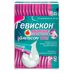 Gaviscon Double Action, 10 ml suspension 12 pcs