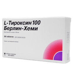L-Тироксин-100 Берлин Хеми, таблетки 100 мкг 100 шт
