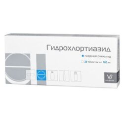 Hydrochlorthiazide, tablets 100 mg, 20 pcs.