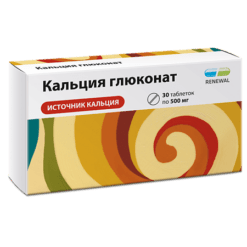 Calcium gluconate, tablets 500 mg 30 pcs