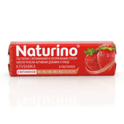 Naturino, vitamin and natural juice lozenges, strawberry