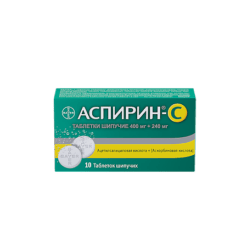 Aspirin-C, 400 mg+240 mg 10 pcs