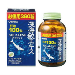 Orihiro Squalene, 180 capsules.