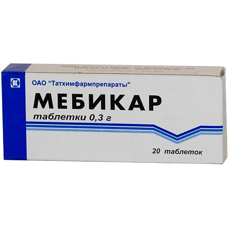Мебикар, таблетки 300 мг 20 шт