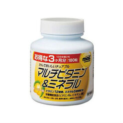 Orihiro Multivitamins and Minerals, Mango Flavor Chewable Tablets 180 pcs.
