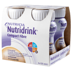 Nutricia Нутридринк Компакт смесь с пищевыми волокнами со вкусом кофе, 125 мл 4 шт