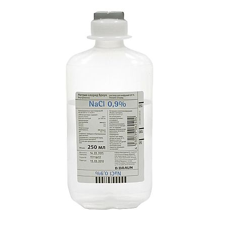 Brown sodium chloride 0.9% 250 ml, 250 ml