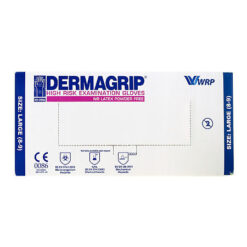 Dermagrip HIGH RISK powder-free latex gloves, size L, 50 pcs.