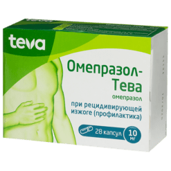 Omeprazol-Teva, 10 mg 28 pcs