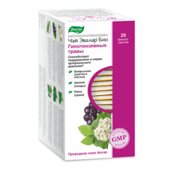 Tea Evalar Bio Hypotensive herbs, filter bags, 1.5 g, 20 pcs.