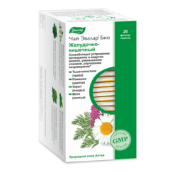 Tea Evalar Bio gastrointestinal, filter bags, 1.8 g, 20 pcs.