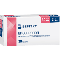 Bisoprolol-Vertex, 2.5mg 30 pcs.