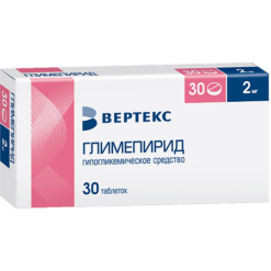 Glimepiride-Vertex, tablets 2 mg 30 pcs