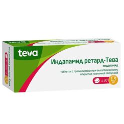 Indapamide Retard-Teva, 1.5 mg 30 pcs