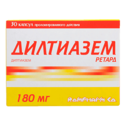 Diltiazem retard, 180 mg 30 pcs