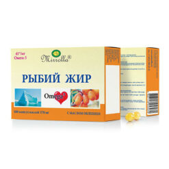 Mirrolla Fish oil with sea buckthorn, capsules 100 pcs.