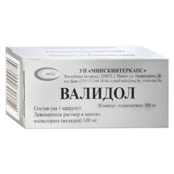 Validol, capsules 100 mg 20 pcs