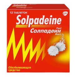 Солпадеин Фаст, 65 мг+500 мг 12 шт