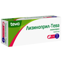 Lisinopril-Teva, tablets 5 mg 30 pcs