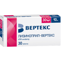 Lisinopril-Vertex, tablets 10 mg 30 pcs
