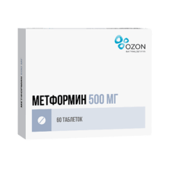 Metformin, tablets 500 mg 60 pcs