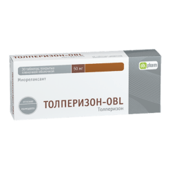 Tolperizone-OBL, 50 mg 30 pcs