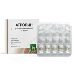 Атропин, 1 мг/мл 1 мл 5 шт