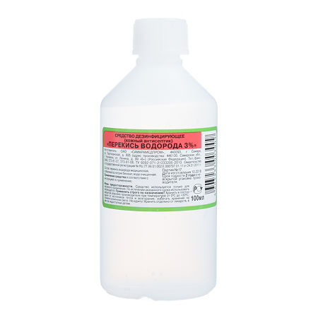 Hydrogen peroxide disinfectant 3%, 100 ml