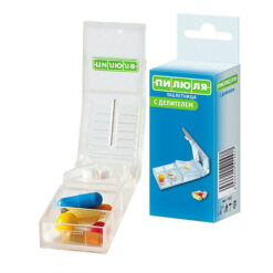 Tablet Pill with divider, 1 pc