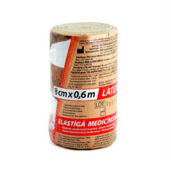 Lauma elastic medical bandage BP with clasp 8 cm x 0.6 m, 1 pc