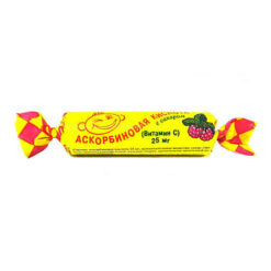 Ascorbic acid twist Raspberry, 10 pcs.