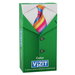 Презервативы VIZIT Color ароматизированные, 12 шт