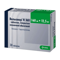 Valsacor N160,160 mg+12, 5 mg 30 pcs.