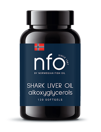 Norwegian Fish Oil Омега-3 Жир печени акулы, капсулы 120 шт.