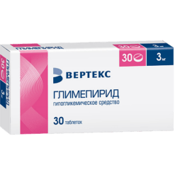 Glimepiride-Vertex, tablets 3 mg 30 pcs