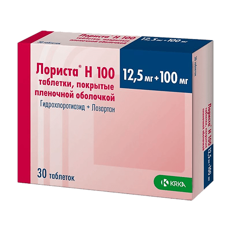 Lorista N, 100 mg+12, 5 mg 30 pcs