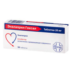 Enalapril Hexal, tablets 20 mg 50 pcs