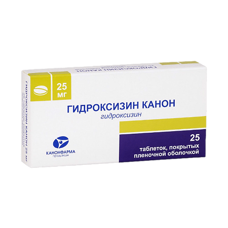 Hydroxyzine Canon, 25 mg 25 pcs