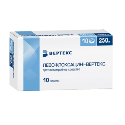 Levofloxacin-Vertex, 250 mg 10 pcs