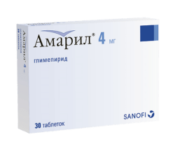 Amaril, tablets 4 mg 30 pcs