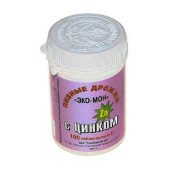 Beer yeast, eco-mon zinc 100pcs.