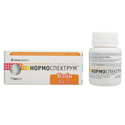 Normospectrum Baby, for children from 1.5 to 7 years old capsules 400 mg 30 pcs.
